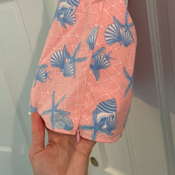 Pink and Blue Seashell-Patterned Vineyard Vines Halter Top - Picture 5 of 9